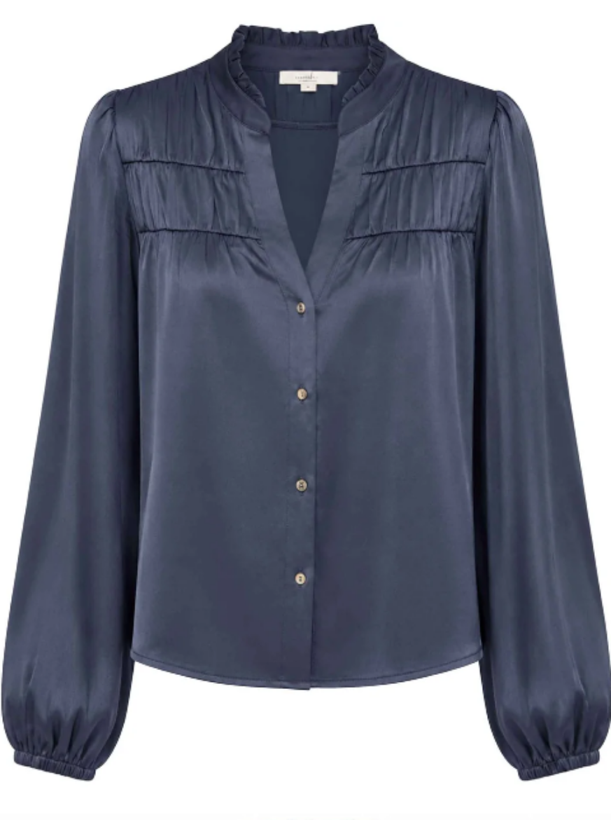 Bild von Tall Damen Bluse Cess Light Crincle Shiny Satin