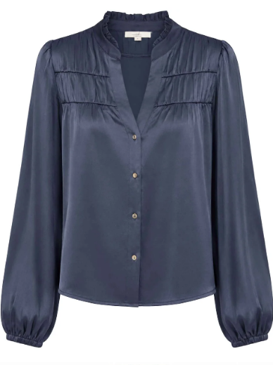 Bild von Tall Damen Bluse Cess Light Crincle Shiny Satin
