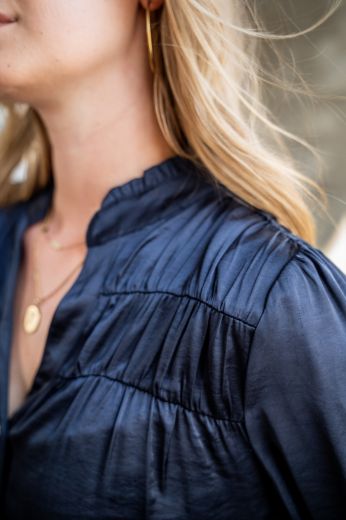 Bild von Tall Damen Bluse Cess Light Crincle Shiny Satin