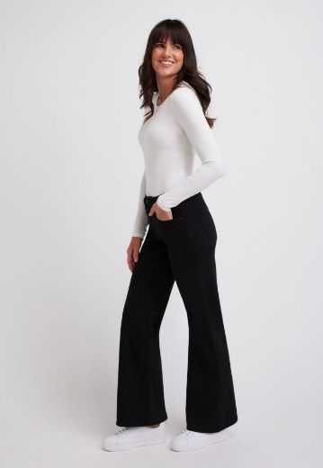 Picture of Tall Women Wonderjeans High Waist Wide Forever Black L37 Inches