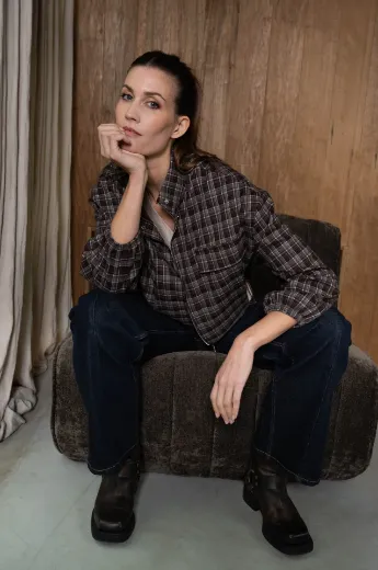 Picture of Tall Women Autumn Jacket Vairan Check