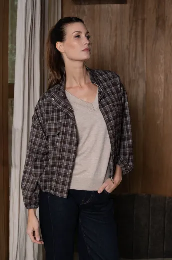 Picture of Tall Women Autumn Jacket Vairan Check