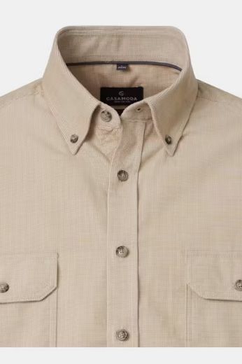 Bild von Tall Herren Hemd Casual Fit Ärmellänge 72 cm, Cord Samtig