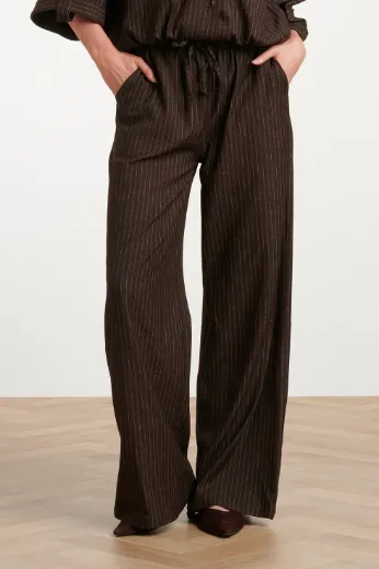Picture of Tall Women Trouser Wide Leg Pinstripes L37 Inch