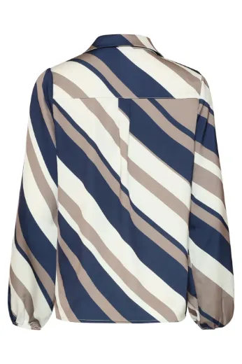 Bild von Tall Damen Bluse Diagonal Stripe