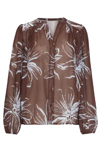 Bild von Tall Damen Tunika Bluse V Ausschnitt