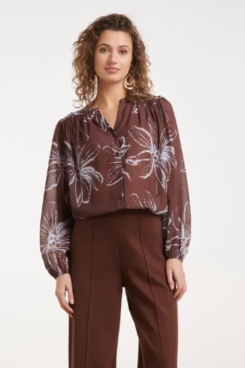 Bild von Tall Damen Tunika Bluse V Ausschnitt