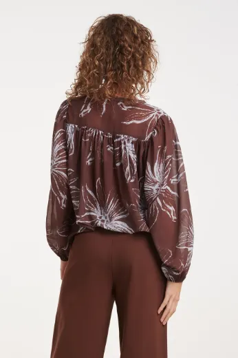 Bild von Tall Damen Tunika Bluse V Ausschnitt