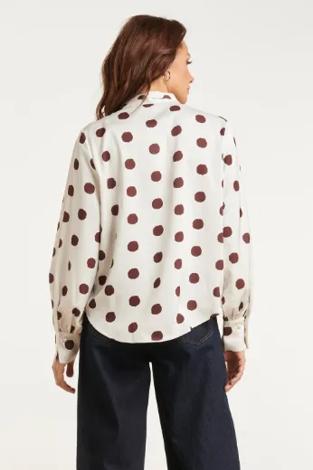 Bild von Tall Damen Schuppenbluse Dots