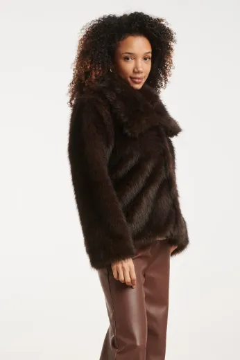 Bild von Tall Damen Jacke Faux Fur