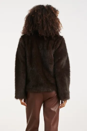 Bild von Tall Damen Jacke Faux Fur