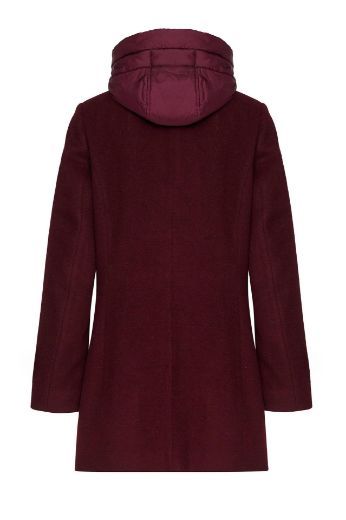 Image de Tall Femmes Blazer long en laine, avec capuche amovible