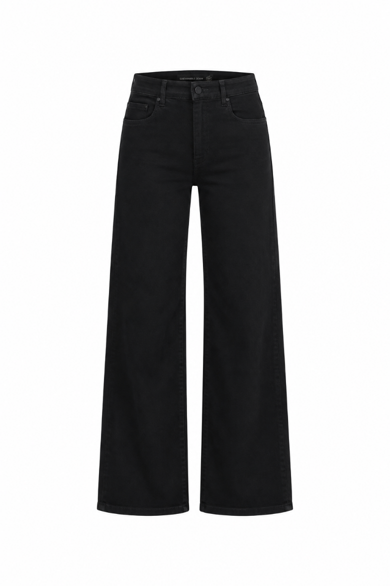 Picture of Tall Women Wonderjeans High Waist Wide Forever Black L37 Inches