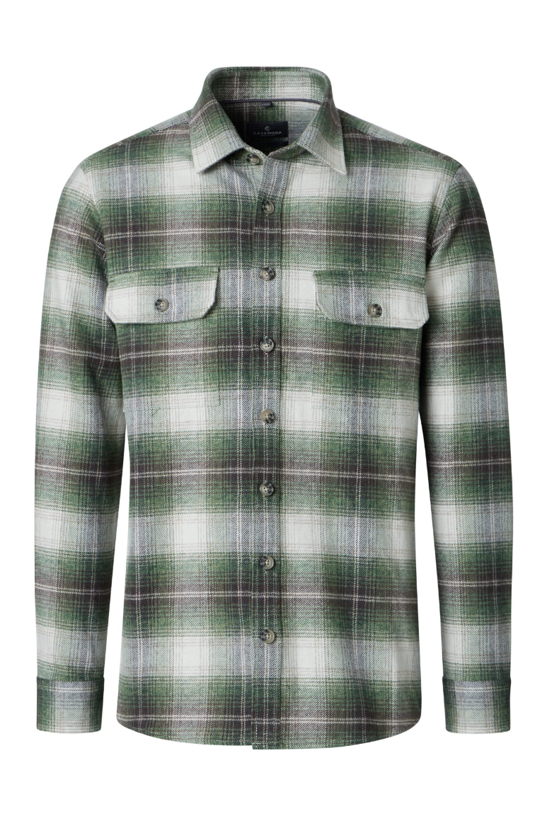 Bild von Tall Herren Overshirt Flanell Extra Lange Ärmel 72 cm