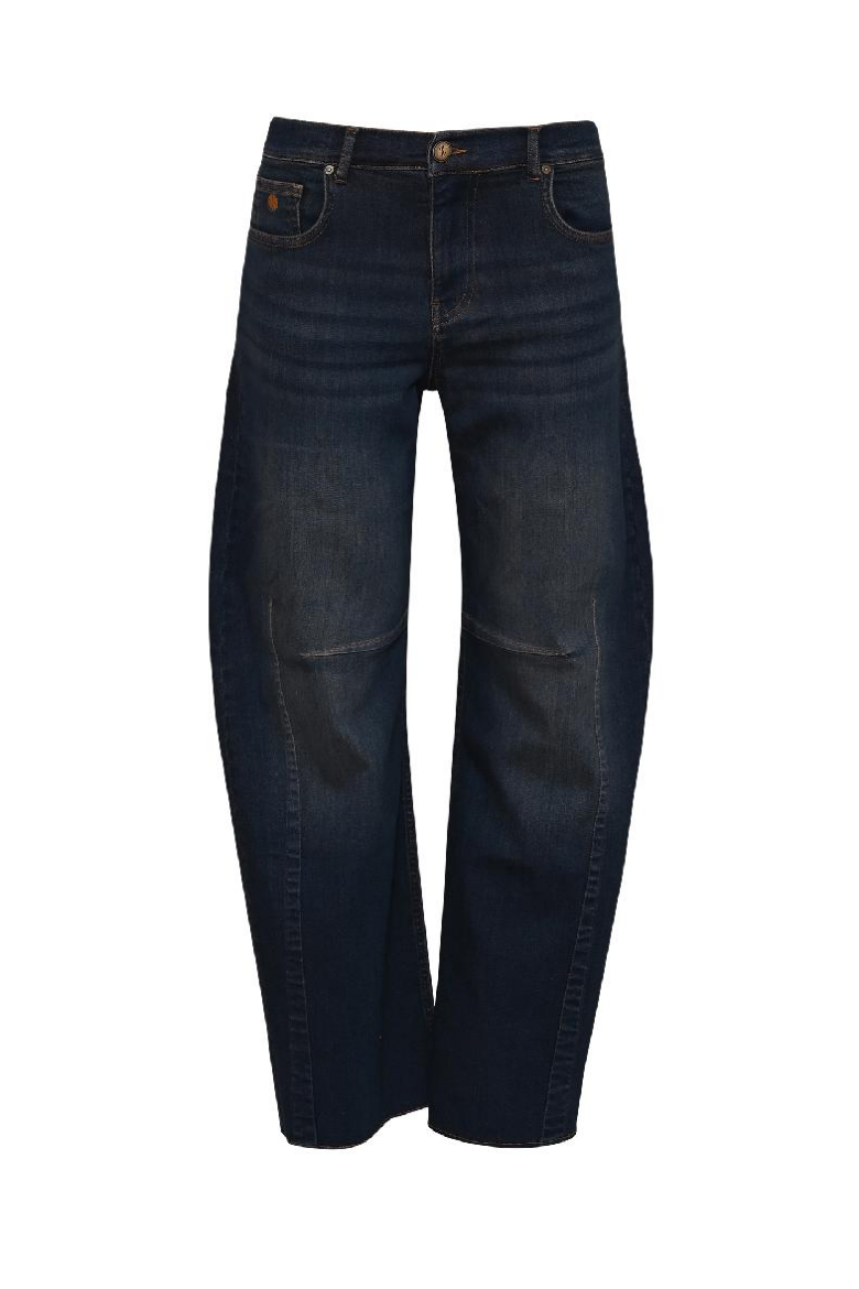 Bild von Tall Damen Jeans Bosley Barrel Straight L34 & L36 Inch, worn indigo
