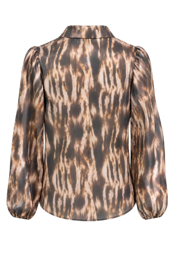 Bild von Tall Damen Bluse Mayliera Brown Nature Shiny