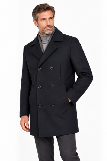 Image de Tall Hommes Veste Hiver en Laine Greg Extra Longue